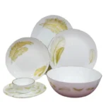 سرویس غذاخوری 26 پارچه آرکوپال مدل ققنوس رنگ طلایی